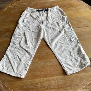 Alpine Design Tan / Cream Cargo Capri Hiking Pants Size Large